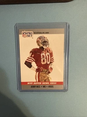 1990 Pro Set Super Bowl MVP #23 Jerry Rice (49ers) - Image 1 of 2