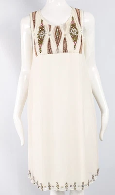 Vintage MATTHEW WILLIAMSON Ivory Silk Dress 2000s Party Dress Boho Wedding Dress - Image 1 of 4