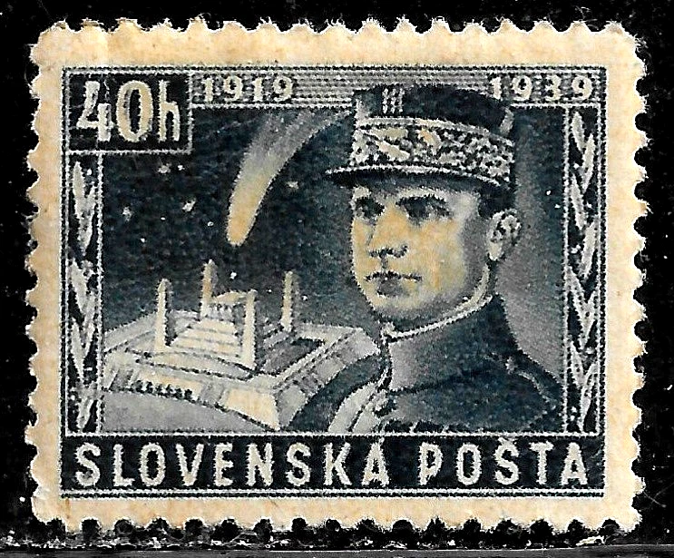 HICK GIRL- MINT SLOVAKIA STAMP   SC#34  1939  GENERAL STEFANIK    L243 - Image 1 of 2