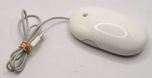 Genuine Apple A1152 USB Wired Mighty Mouse TESTED and WORKING Optical Trackball - Picture 1 of 2