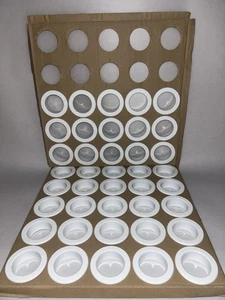 Viking E-1 06419AM/W Fire Sprinkler Escutcheon Cup White No Adapter (Lot Of 40) - Picture 1 of 7