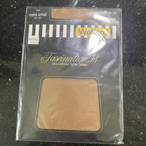 Wolford Fascination 18 Sheer Tights Womens Extra Petit. 31” 37” Marzipan - Picture 1 of 6