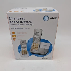 AT&T EL51203 2 Handset Cordless System w/ Caller ID/Call Waiting Silver - Sealed - Zdjęcie 1 z 5