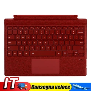Tastiera Wireless Tipo BT Cover Tastiera per Surface Pro 3/4/5/6/7/7 Plus (Rosso - Zdjęcie 1 z 8