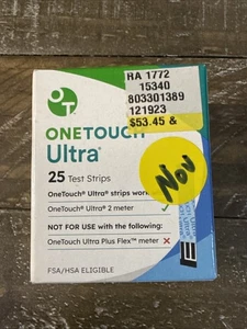 OneTouch Ultra Blue Test Strips - 25 Count - - Picture 1 of 6