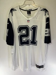 Nike NFL Team Trikot Ezekiel Elliott 21 Dallas Cowboys 2XL XXL Weiß Farbe Rush - Bild 1 von 9