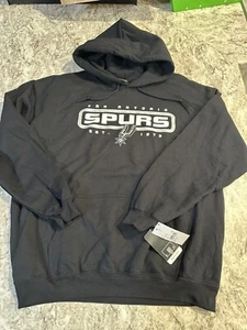 NWT Men’s NBA San Antonio Spurs Hoodie Black Medium Sweatshirt - Picture 1 of 8
