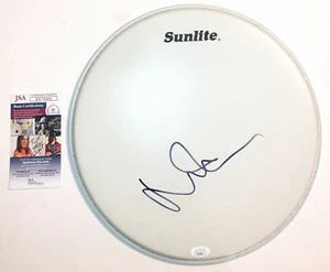 Nick Mason Pink Floyd Drummer REAL hand SIGNED 13" Drumhead JSA COA - Picture 1 of 1
