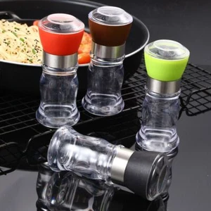 Salt and Pepper Grinder Manual Salt Pepper Mill Grinder Seasoning Bottle Tool - Picture 1 of 15
