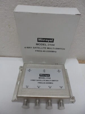 Microyal 3104 4- Way Satellite Multi Switch 40-2200Mhz - Image 1 of 4