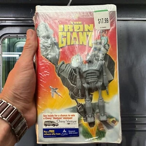 Vintage The Iron Giant VHS Tape Sealed With Promo Toy Action Figure 1999 HTF - Picture 1 of 9