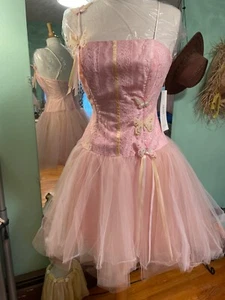 Lora lie Pink Short Spaghetti Straps Special Occasions Prom Social Dress size 10 - Picture 1 of 11