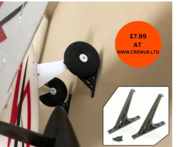 Wall Mount Hanger for RC Airplane Wheels / Landing Gear - medium - large planes - Image 1 of 4