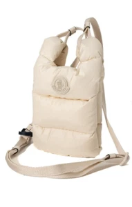 Moncler Legere Water-Repellent Crossbody Bag with Adjustable Strap in White NEW - Picture 1 of 9