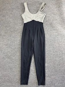 FP Movement Free People Jumpsuit Women's XS Gray Black Sleeveless Ankle Stretch - Picture 1 of 8