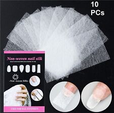 Fake False Nail Silk Gel Wrap Extension Kit Gel Non-Woven French Acrylic Tips AU