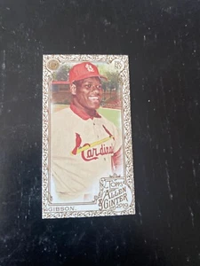 Bob Gibson 2019 Topps Allen & Ginter SP mini card FREE SHIP gold border - Picture 1 of 2