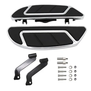 Driver Rider Chrome Front Floorboards Footboards For Harley CVO Road Glide 18-24 - Foto 1 di 6