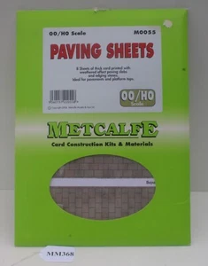 Metcalfe OO/HO M0055 8 Thick Paving Sheets Very Good MMTrains MM368 - Picture 1 of 4