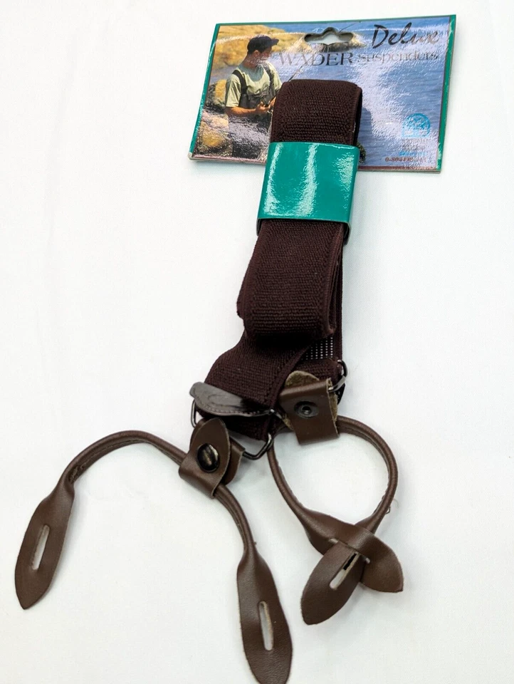 Tirantes Wader Vintage Northwest Territory Deluxe, Marrón 1.5" Ancho Elástico Foto 1 de 4