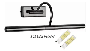 Traditional Wall Lights Twin Picture Fitting Modern Brushed Chrome With 2 Bulbs - Picture 1 of 8