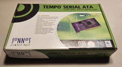 Sonnet Tempo Sata Serial ATA PCI Card with Box for PowerMac G3 G4 Beige - Image 1 of 4