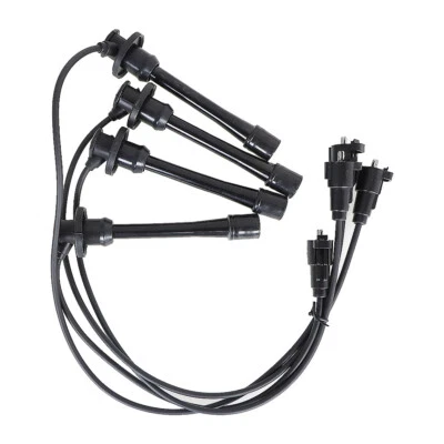 Cable de bujía Labwork 4x cables negro para Toyota Tacoma 1996-2000 2,4 L/2,7 L Foto 1 de 4