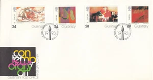 Contemporary Art GB Guernsey FDC (a) 1993 (103207) - Picture 1 of 1
