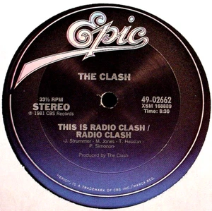 CLASH - This Is Radio Clash +3 - '81 NM Epic lbl 33-1/3 rpm 12" Punk EP + letter - Imagen 1 de 3
