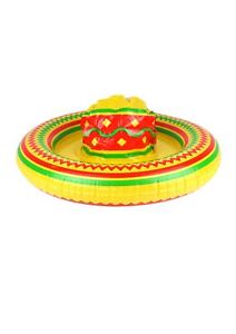 Inflatable Mexican Sombrero Blow Up Fiesta Fancy Dress Hat