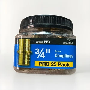 💧(21 Stück) Apollo Kupplung Messing 3/4" PEX-B APXC3425JR - Bild 1 von 3