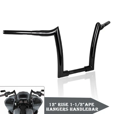 12'' Rise Rise Ape Hangers Handlebar For Honda Shadow Aero VT750C VT750CA Foto 1 de 4