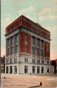 1910s HARRISBURG, PA Postcard "Masonic Temple" Street View Leighton & Valentine - Picture 1 of 2