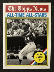 2025 Topps Heritage - All-Time All-Stars Hank Aaron #346 - Picture 1 of 2