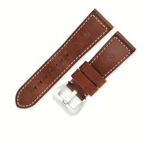 PANERAI Watch parts For genuine Luminol leather Stainless Steel Brown Repla - Picture 1 of 6