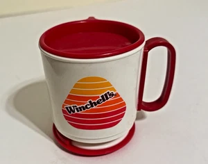Winchell's Donuts Kunststoff Kaffee Reisebecher Whirley Industries Vintage - Bild 1 von 9