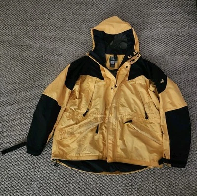 Vintage Eastern Mountain Sports EMS Gore-Tex Jacket Men's 2XL Yellow Lightweight - Image 1 of 4