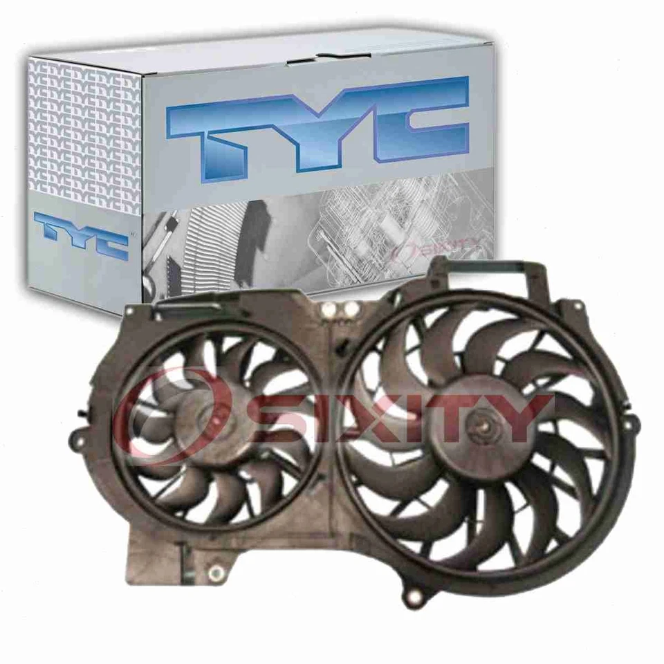 TYC Dual Radiator & Condenser Fan Assembly for 2005-2011 Audi A6 Quattro kr - Image 1 of 4