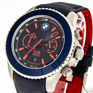 ICE Watch BMW Motorsport Cronograph blau/rot Edelstahl Stoppuhr UnisexErwachsene