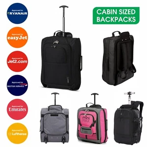 Hand Luggage Backpacks Bags Trolley Wheeled Cabin Baggage Ryanair Easyjet - Picture 1 of 61