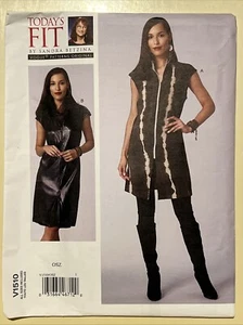 Vestido y túnica Vogue V1510 patrón Sandra Betzina ajuste de hoy OSZ - Imagen 1 de 2