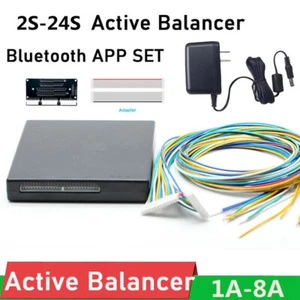 2S-24S 8A Smart Active Equalizer Balancer LiFePO4/Li-ion/LTO Battery w/Bluetooth - Bild 1 von 32
