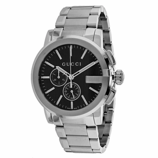Gucci G-chrono YA101204 44 mm Stainless Steel Black Dial Mens Watch