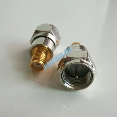 F male plug to SMA female jack Straight RF coaxial adapter connector Converter - Image 1 of 4