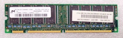 Genuine IBM NetVista X40 128MB PC133 168-Pin DIMM CL3 Memory Module, 09N2627 - Image 1 of 2