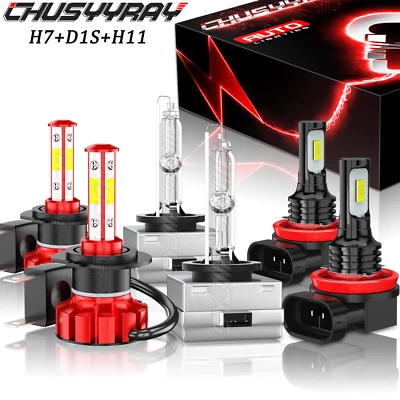 6x Kit de faros antiniebla LED HID H7 D1S H11 combo para Land Rover LR2 2008 2009 Foto 1 de 4