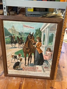 Veterinary horse bottle advertising sign Kendall’s Spavin Cure medicine VT c1895 - Picture 1 of 6