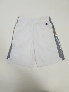 Champion Authentic Logo Shorts Boys Size M Medium White w/ Gray trim - Picture 1 of 5