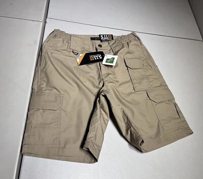 Shorts feminino 5.11 6 cáqui 511 taclite carga rip stop trabalho tático algodão poli - Imagem 1 de 4