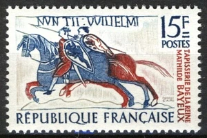 France 1958, Knight on horse, part from Bayeux Tapestry, VF MNH, Mi 1209 - Picture 1 of 1